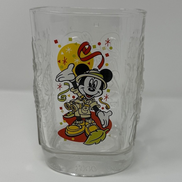 Disney Couture Other - McDonalds Mickey Walt Disney World Animal Kingdom Vintage 2000 Drinking Glass